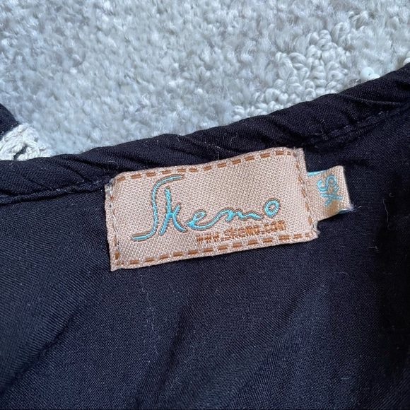 Skemo Open Back Beaded Fringe Long Sleeve Cover Up - Picture 6 of 8